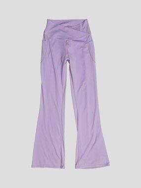 Sz.M*Lavender Flared-Leg Yoga Leggings--Pockets